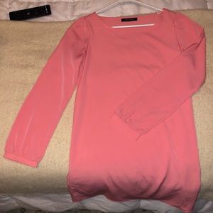 Pink long sleeve dress